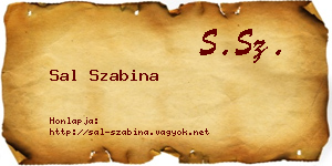 Sal Szabina névjegykártya